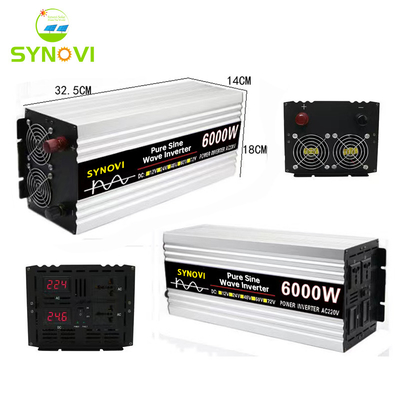Home Used DC 12V To AC 220V 3000w Peak 6000w Pure Sine Wave Power Inverter With LCD Display Remote Controller